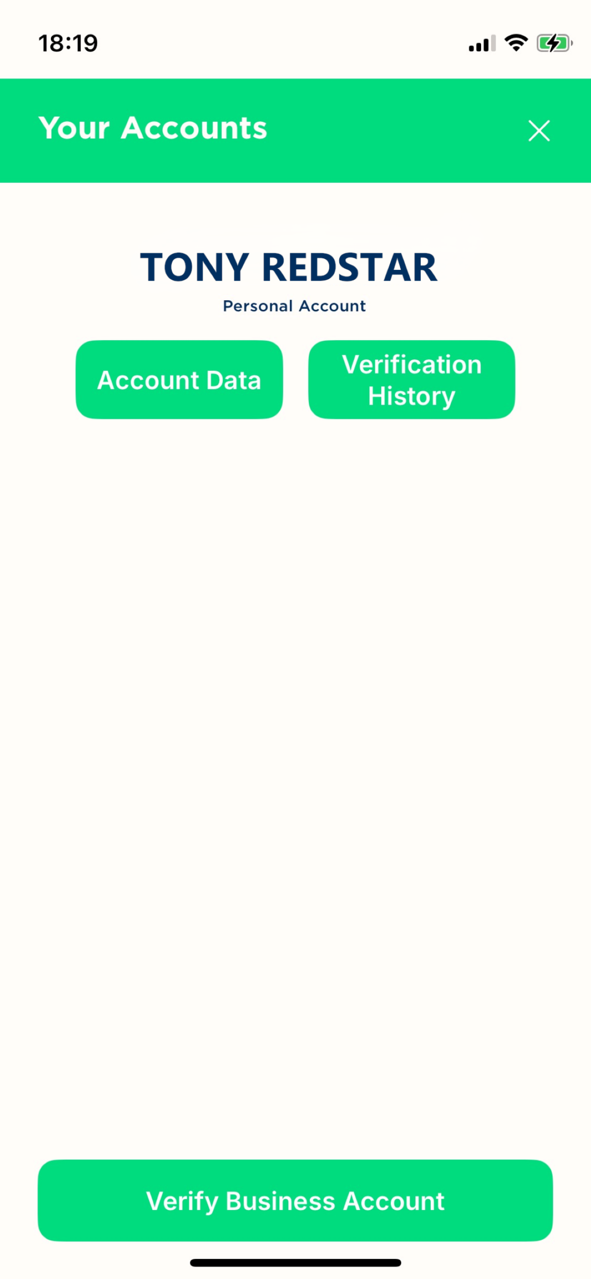 Identity Wallet QR code home